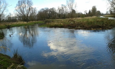 Die Niers ein Fluss in Geldern
