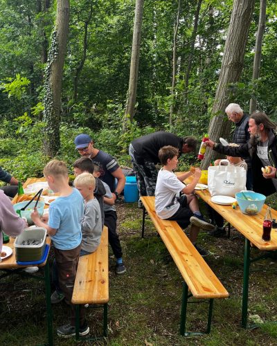 Veranstaltung am Heitkampsee NRW angelt, gemeinsam essen